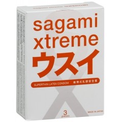 Ультратонкие презервативы Sagami Xtreme Superthin - 3 шт.