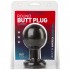 Круглая черная анальная пробка Classic Round Butt Plugs Large - 12,1 см. в Муроме