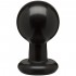 Круглая черная анальная пробка Classic Round Butt Plugs Large - 12,1 см. в Муроме